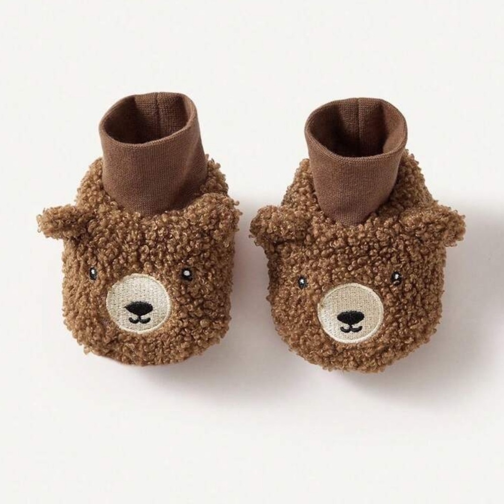 Brown Bear Kids Slippers